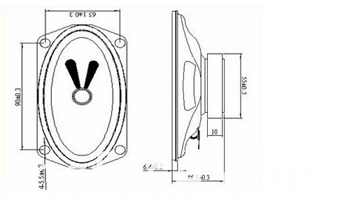 Fbs12865 8ohm 10W High Quanlity Monitor TV Speaker (FBELE)